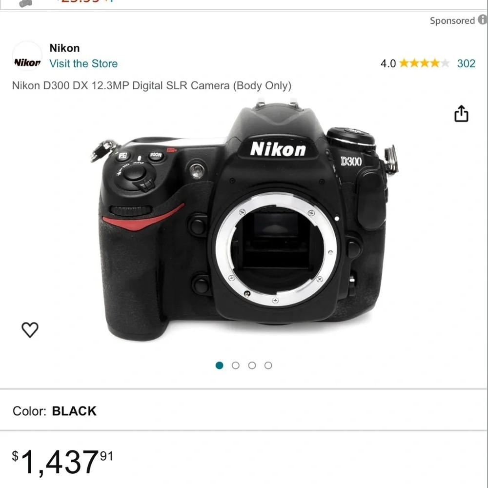 Nikon D300 camera and accessories
